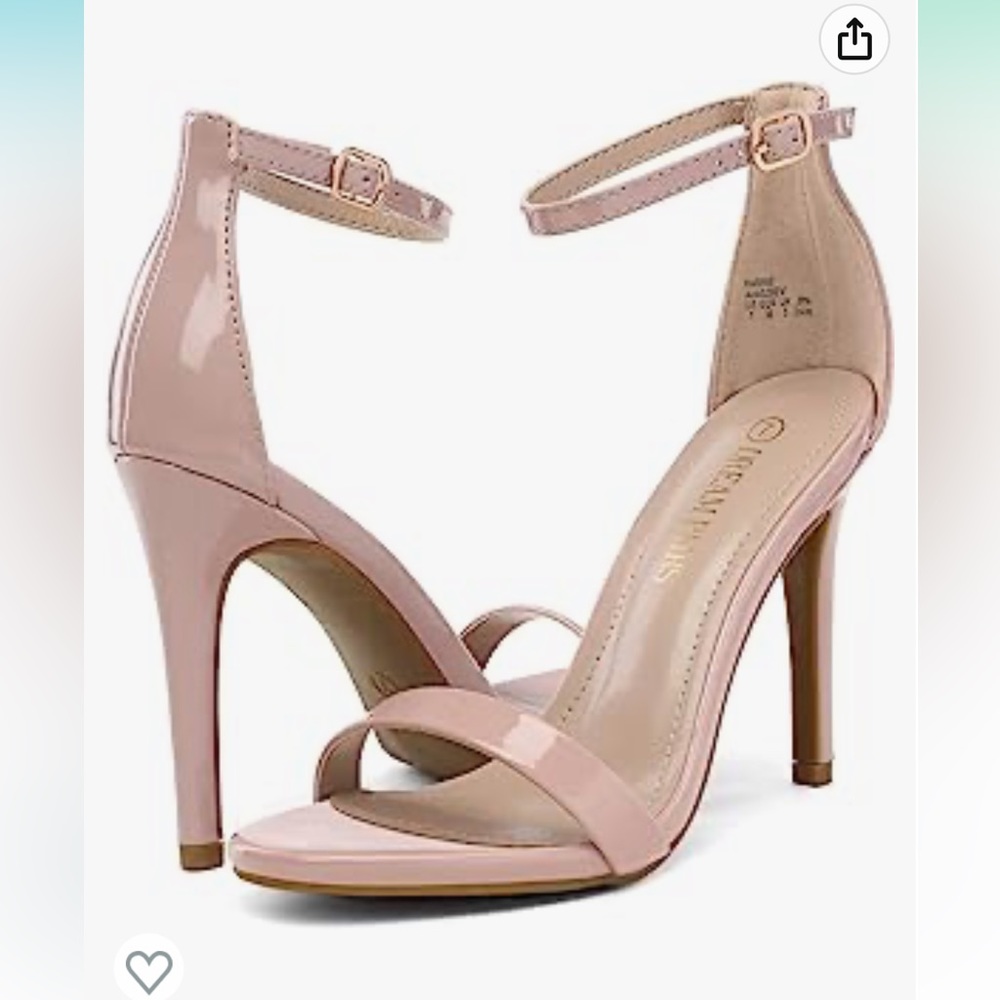 Nude patent heels-NEVER WORN